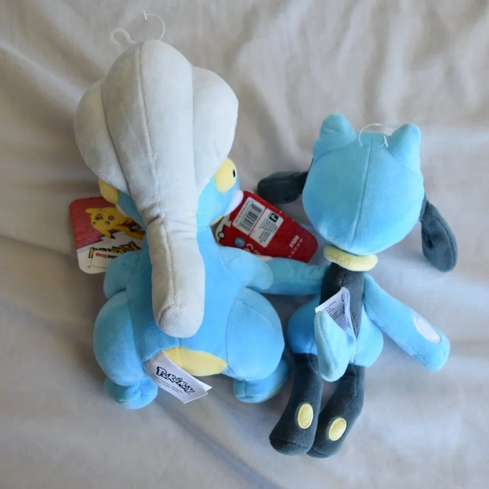 NWT POKEMON Bagon and Riolu Plushie Bundle Blue Multicolor